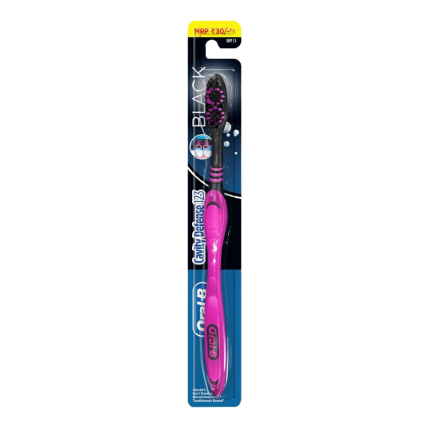 Oral B  Tooth Brush Cavity Defence 123 Black